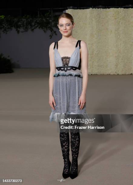 Emma Stone attends the 2nd Annual Academy Museum Gala at Academy Museum of Motion Pictures on October 15, 2022 in Los Angeles, California.