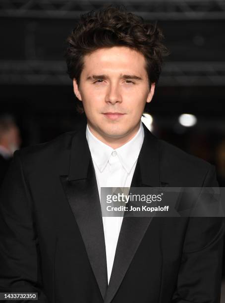 Brooklyn Beckham attends the 2nd Annual Academy Museum Gala at Academy Museum of Motion Pictures on October 15, 2022 in Los Angeles, California.