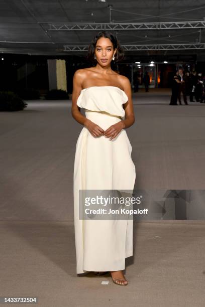 Laura Harrier attends the 2nd Annual Academy Museum Gala at Academy Museum of Motion Pictures on October 15, 2022 in Los Angeles, California.