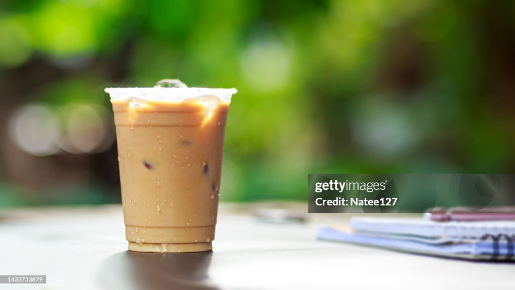 A glass of Ice coffee for refreshment