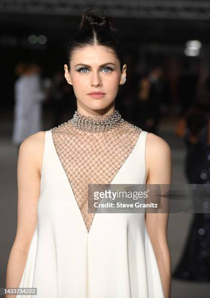 Alexandra Daddario arrives at the 2nd Annual Academy Museum Gala at Academy Museum of Motion Pictures on October 15, 2022 in Los Angeles, California.