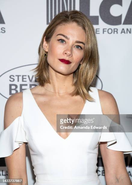 Actress Kim Matula attends the Last Chance For Animals 2022 Compassion Gala at The Beverly Hilton on October 15, 2022 in Beverly Hills, California.