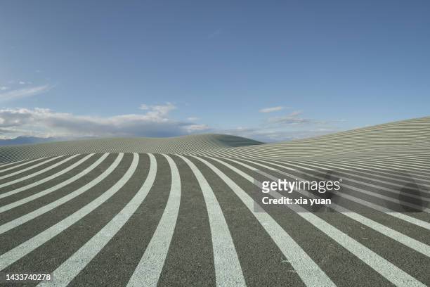 close up asphalt road surface with white strip - zebra crossing abstract stock pictures, royalty-free photos & images