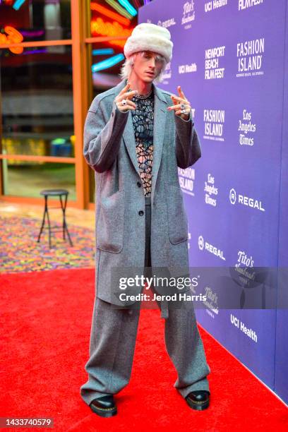 Colson Baker attends 2022 Newport Beach Film Festival - "Taurus" Screening at Regal Edwards Big Newport & RPX on October 15, 2022 in Newport Beach,...