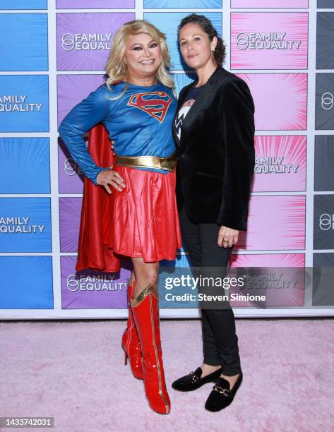 Alec Mapa and Dana Goldberg attend Family Equality's LA Impact: A Night Of Heroes 2022 at Paramount Studios on October 15, 2022 in Los Angeles,...