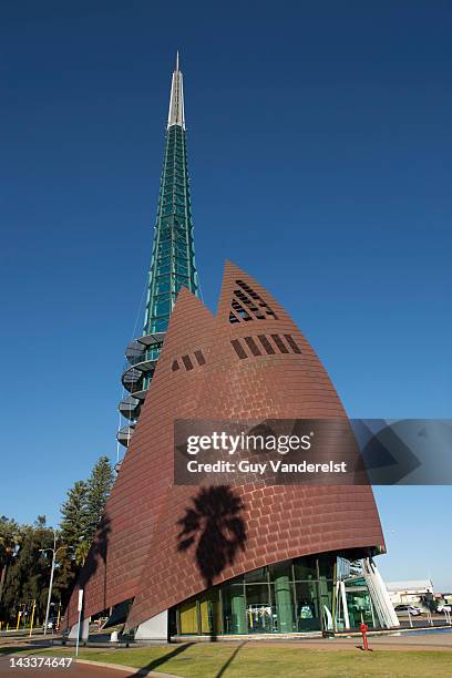 swan bell tower in perth, australia. - bell tower perth stock pictures, royalty-free photos & images