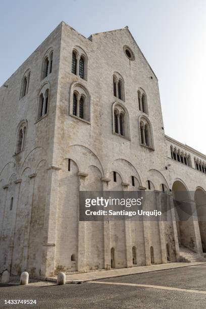basilica san nicola - basilica di san nicola bari stock pictures, royalty-free photos & images