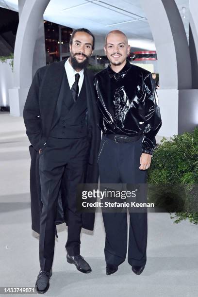 Ross Naess and Evan Ross attend the Academy Museum of Motion Pictures 2nd Annual Gala presented by Rolex at Academy Museum of Motion Pictures on...