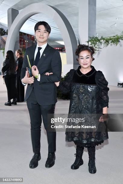 Honoree Miky Lee and guest attend the Academy Museum of Motion Pictures 2nd Annual Gala presented by Rolex at Academy Museum of Motion Pictures on...