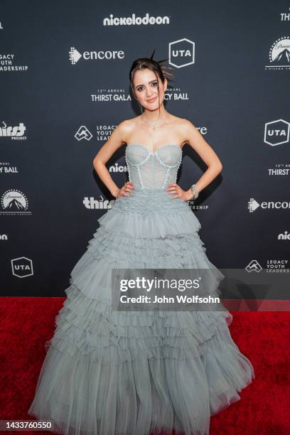 Actress and singer-songwriter Laura Marano attends as she receives the top honors, winning the Cameron Boyce Pioneering Spirit Award, at the 13th...