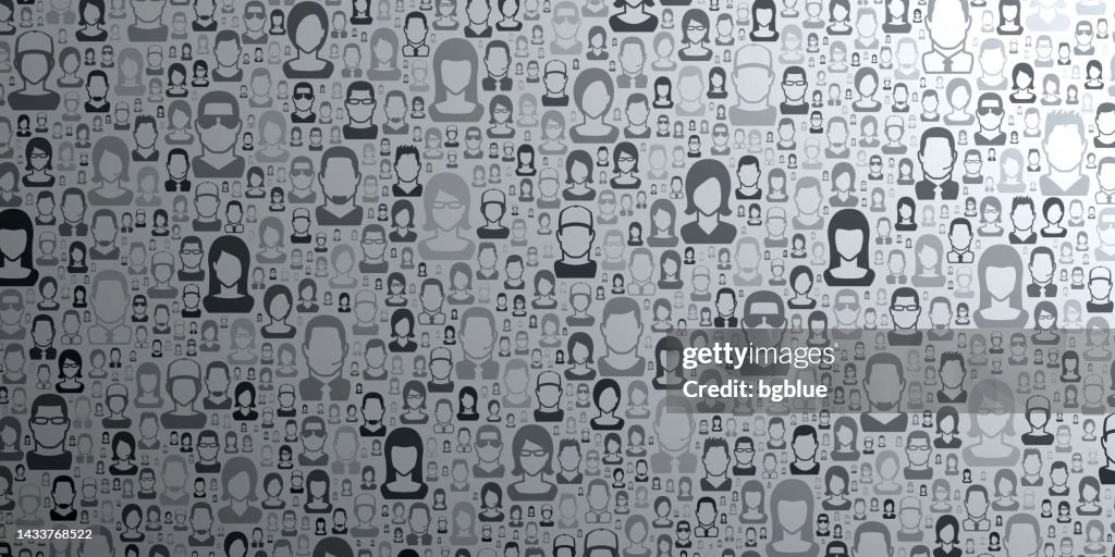 Abstract People Pattern Background Abstract Gray Background People Pattern High-Res Vector Graphic - Getty ...
