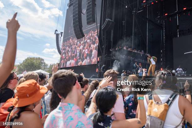 Tai Verdes performs onstage during weekend two, day two of Austin City Limits Music Festival at Zilker Park on October 15, 2022 in Austin, Texas.