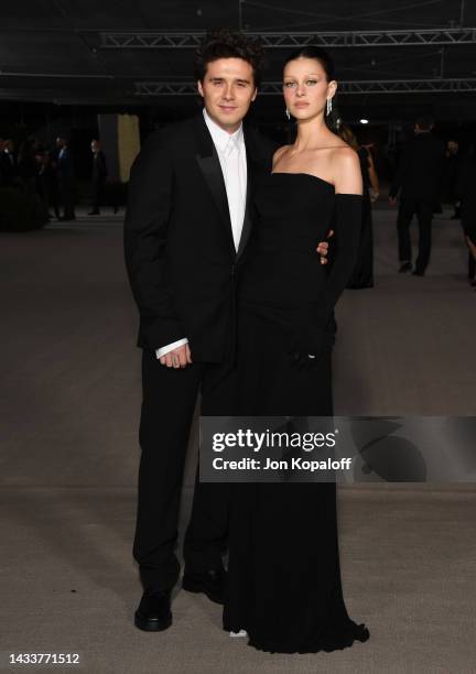 Brooklyn Beckham and Nicola Peltz attends 2nd Annual Academy Museum Gala at Academy Museum of Motion Pictures on October 15, 2022 in Los Angeles,...