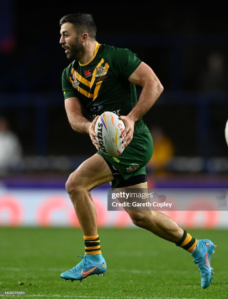 James Gaiger Rugby James Tedesco of Australia during Rugby League World Cup 2021 Pool B ...