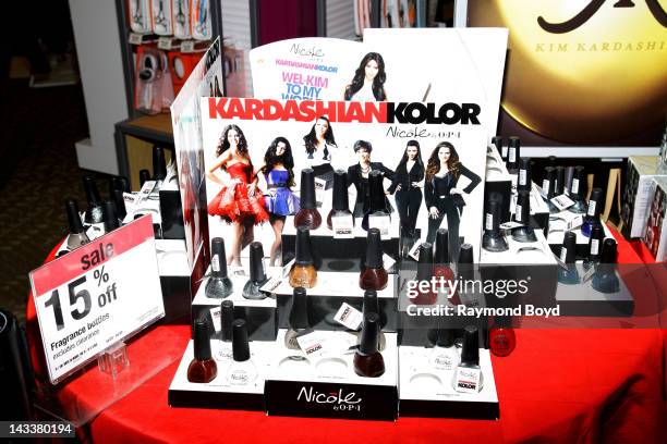 The Kardashian Kollection clothing and apparel on display at Sears in Woodfield Mall in Schaumburg, Illinois on APRIL 20, 2012.