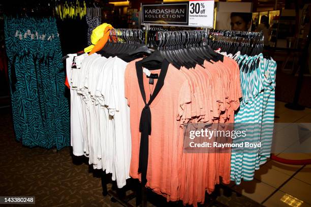 The Kardashian Kollection clothing and apparel on display at Sears in Woodfield Mall in Schaumburg, Illinois on APRIL 20, 2012.