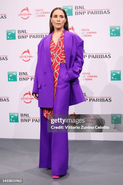 Noomi Rapace attends the photocall for "Django - The Series" during the 17th Rome Film Festival at Auditorium Parco Della Musica on October 16, 2022...