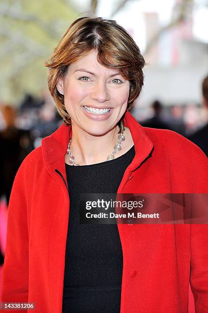 Kate Silverton attends the UK Premiere of 'African Cats' in aid of Tusk at BFI Southbank on April 25, 2012 in London, England.