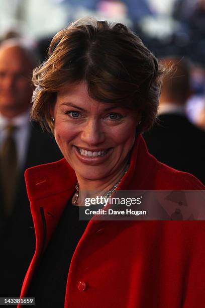 Kate Silverton attends the UK premiere of African Cats in aid of Tusk at The BFI Southbank on April 25, 2012 in London, England.