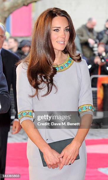 Catherine, Duchess of Cambridge attend the UK Premiere of 'African Cats' in aid of Tusk at BFI Southbank on April 25, 2012 in London, England.