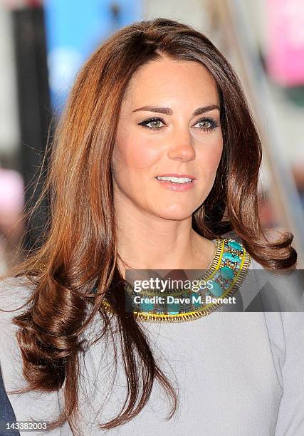 Catherine, Duchess of Cambridge attend the UK Premiere of 'African Cats' in aid of Tusk at BFI Southbank on April 25, 2012 in London, England.