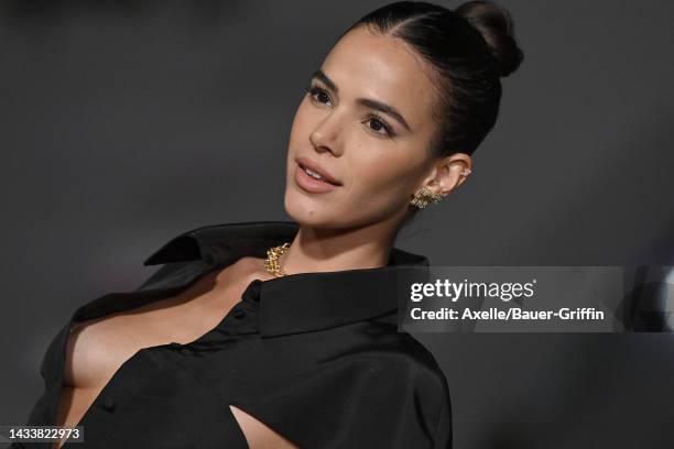 Bruna Marquezine attends the 2nd Annual Academy Museum Gala at Academy Museum of Motion Pictures on October 15, 2022 in Los Angeles, California.