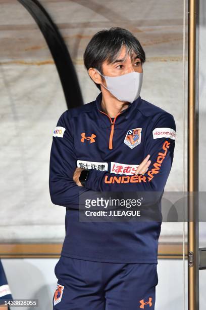 Head Coach Naoki SOMA of Omiya Ardija is seen prior to the J.LEAGUE Meiji Yasuda J2 41st Sec. Match between Tokushima Vortis and Omiya Ardija at...