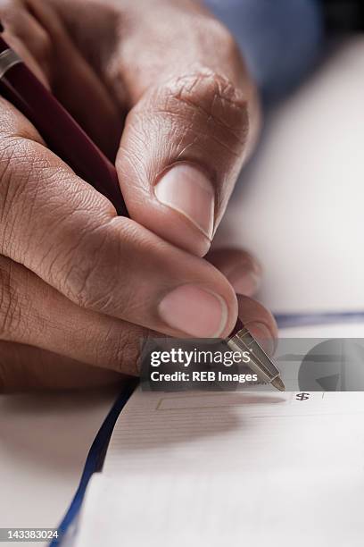 Man Write Check 38 Old Person Writing A Check Stock Photos, High-Res Pictures, and ...
