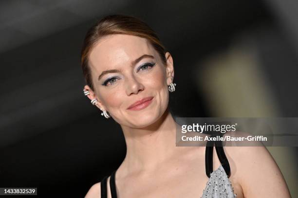 Emma Stone attends the 2nd Annual Academy Museum Gala at Academy Museum of Motion Pictures on October 15, 2022 in Los Angeles, California.