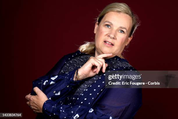 Chef Helene Darroze poses during a portrait session in Paris , France on .