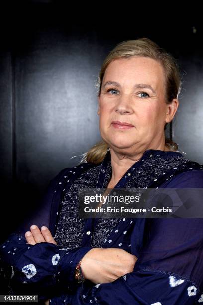 Chef Helene Darroze poses during a portrait session in Paris , France on .