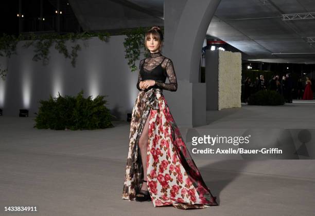 Lily Collins attends the 2nd Annual Academy Museum Gala at Academy Museum of Motion Pictures on October 15, 2022 in Los Angeles, California.