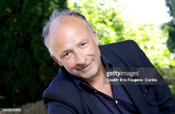 Journalist Yves Thréard poses during a portrait session at Les ecrivains chez Gonzague in Chanceaux pres Loches, France on .