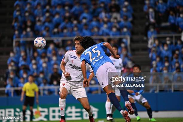 Shunsuke NAKAMURA of Yokohama FC in action during the J.LEAGUE Meiji Yasuda J2 41st Sec. Match between Yokohama FC and Zweigen Kanazawa at NHK Spring...