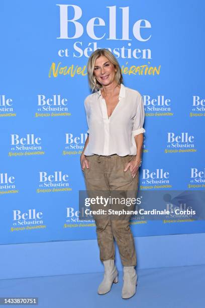 Michèle Laroque attends the "Belle Et Sebastien : Nouvelle Generation" premiere at UGC Cine Cite Bercy on October 16, 2022 in Paris, France.