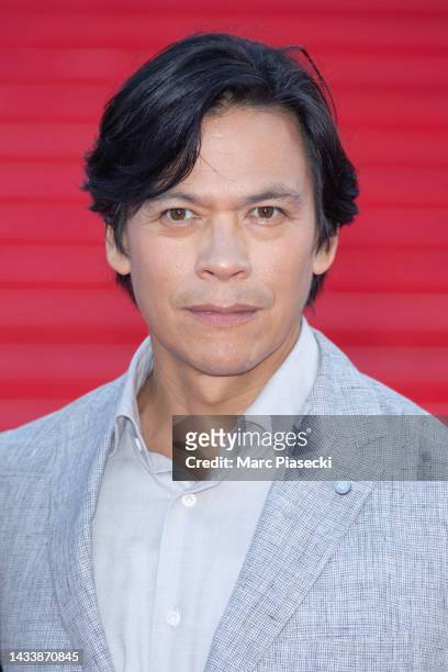 Actor Chaske Spencer attends the "The English" Special Screening as ppart of the MIPCOM 2022 At Palais Des Festivals In Cannes on October 16, 2022 in...