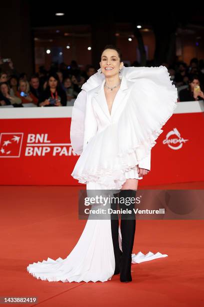 Noomi Rapace attends the red carpet for "Django - The Series" during the 17th Rome Film Festival at Auditorium Parco Della Musica on October 16, 2022...