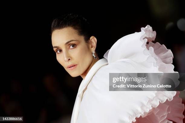 Noomi Rapace attends the red carpet for "Django - The Series" during the 17th Rome Film Festival at Auditorium Parco Della Musica on October 16, 2022...