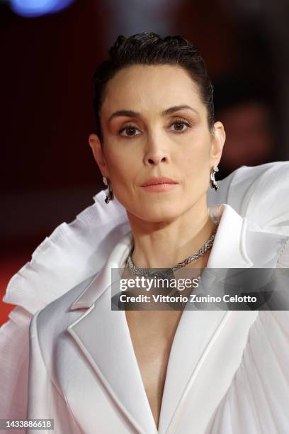 Noomi Rapace attends the red carpet for "Django - The Series" during the 17th Rome Film Festival at Auditorium Parco Della Musica on October 16, 2022...