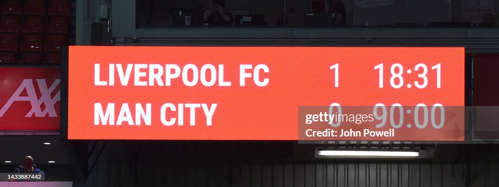 Liverpool FC v Manchester City - Premier League