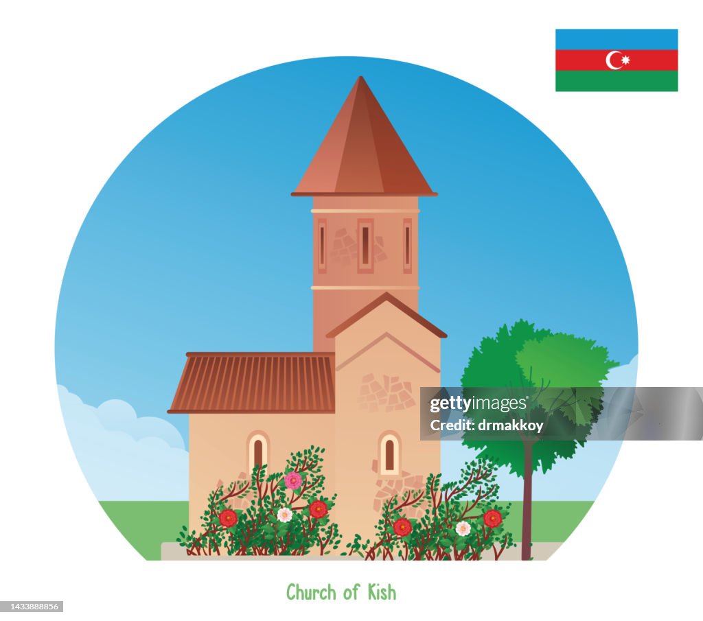 Igreja Albanesa Kish perto de Sheki, Azerbaijão