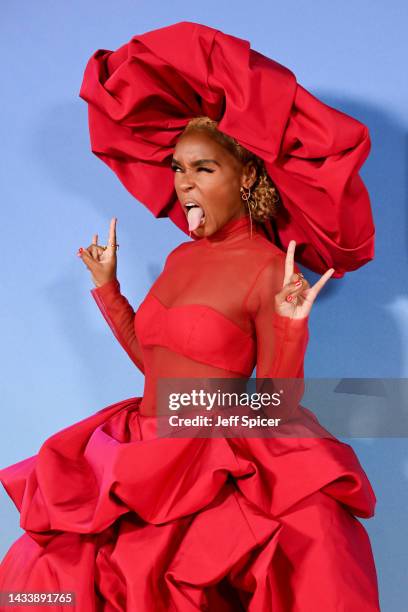 Janelle Monáe attends the "Glass Onion: A Knives Out Mystery" European Premiere and Closing Night Gala during the 66th BFI London Film Festival at...