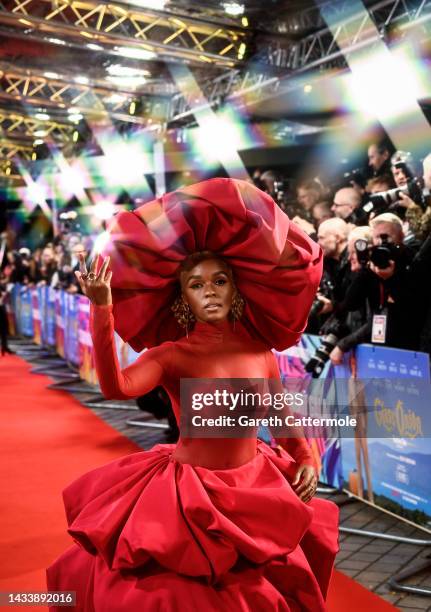 Janelle Monae attends the "Glass Onion: A Knives Out Mystery" European Premiere Closing Night Gala during the 66th BFI London Film Festival at The...