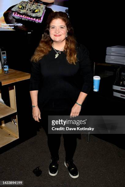 Chef Alex Guarnaschelli attends the Food Network New York City Wine & Food Festival presented by Capital One - Grand Tasting featuring Culinary...