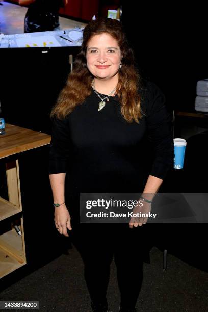 Chef Alex Guarnaschelli attends the Food Network New York City Wine & Food Festival presented by Capital One - Grand Tasting featuring Culinary...