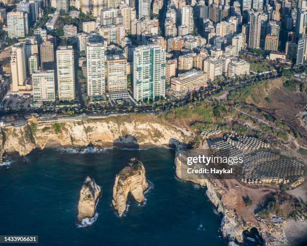 beirut - beirut aerial stock pictures, royalty-free photos & images