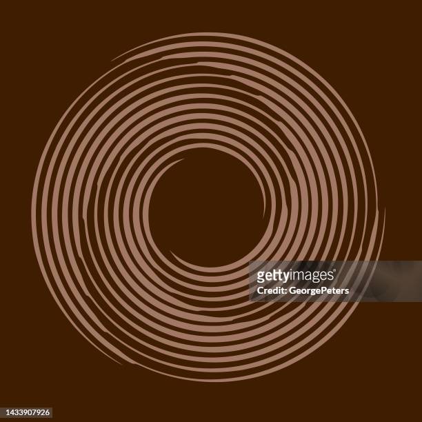 illustrazioni stock, clip art, cartoni animati e icone di tendenza di motivo concentrico a spirale - chocolate swirls