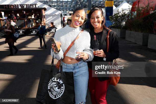 Guests enjoy White Claw at the Food Network New York City Wine & Food Festival presented by Capital One - Grand Tasting featuring Culinary...