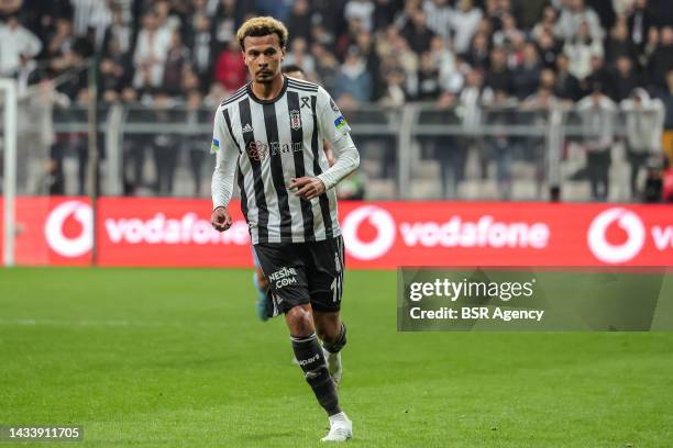 Dele Alli of Besiktas during the Turkish Super Lig match between Besiktas and Trapzonspor at Stadion Vodafone Park on October 16, 2022 in Istanbul,...