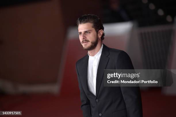 Italian actor Andrea Arcangeli at Rome Film Fest 2022. Romulus II - La Guerra Per Roma Red Carpet. Rome , october 14th, 2022